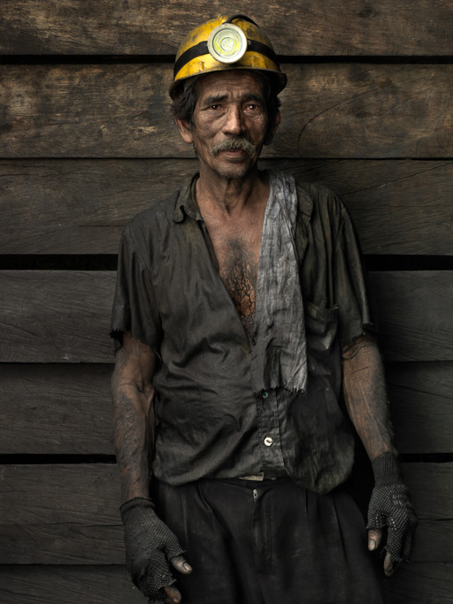 Photo An Emerald miner fresh out of one of the Muzo mines. 