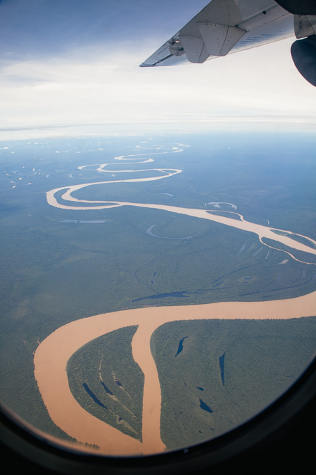Photo The Putumayo river snakes away to the west from the border with Brazil. Right, a deadly Hog-nosed Pit Viper in the jungles of Chocó. Right,  