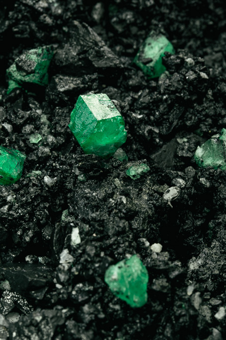 Photo Left, the cutting edge of the Rampa mine. 